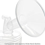 Spectra wide neck flange for breast pumps