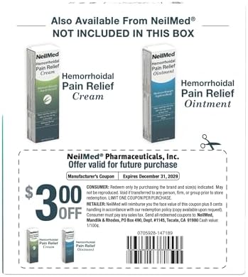 Top perspective of the NeilMed 2 grams USP glycerin suppositories box.