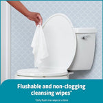 Medline ReadyFlush biodegradable wipe texture close up