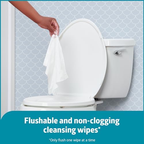 Medline ReadyFlush biodegradable wipe texture close up