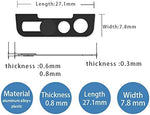Close up view of the strong adhesive base on the privacy lens protector.
