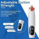 Electric tonsil stone remover with glass tube attachments and syringe