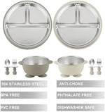 PandaEar toddler bowl with suction base and silicone spoon