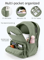 Uselike 15.6 inch laptop backpack padded laptop compartment close up view