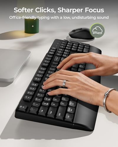 Close up view of the quiet travel keys and numeric keypad