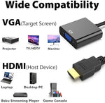 Compact high definition video converter interface for connecting laptops to legacy monitors
