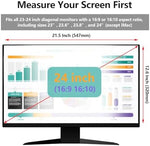 RedANGEL 24 inch monitor privacy filter side view showing blacked out screen