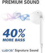 Ludos Zenith in-ear headphones with inline microphone remote