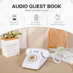 FiayaCom audio guest book wedding phone in event setting