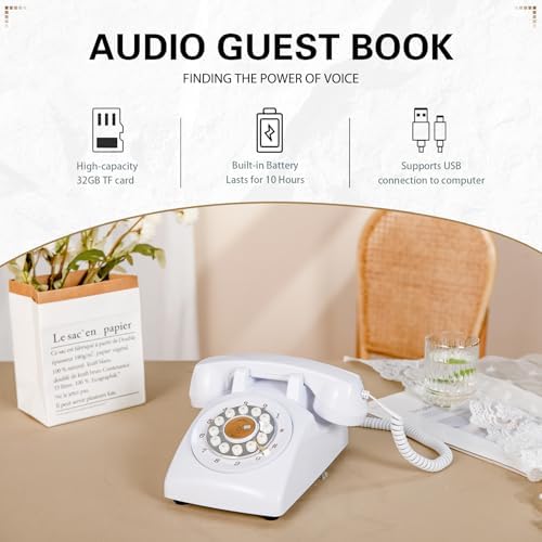 FiayaCom audio guest book wedding phone in event setting