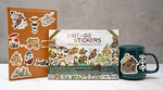 Assorted retro cottagecore stickers displayed on a laptop surface