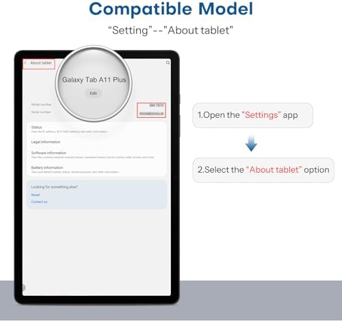 Sparin glass protector installed on Samsung Galaxy Tab A9 Plus