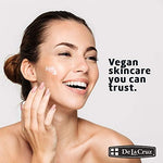 Close up of De La Cruz Vitamin E Cream text indicating anti-aging and wrinkle reduction benefits