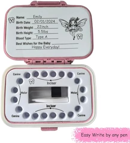 FurPaw pink tooth fairy box showing interior EVA foam liner for writing