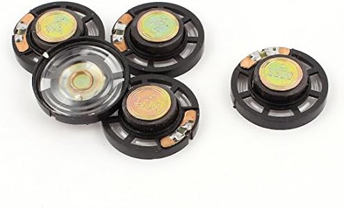 Pack of five 0.25W 8 Ohm internal magnet loudspeakers for electronics