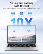 Nineplus WiFi dongle for desktop PC emphasizing the premium matte finish and ventilation grills.