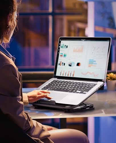 Havit portable notebook cooler flat position display emphasizing slim profile construction