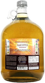 MediCOPPER liquid mineral supplement showing the premium triple sealed protective closure on the bottle neck