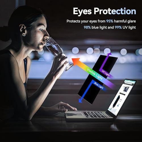 Protescreen laptop filter demonstrating anti-glare matte finish