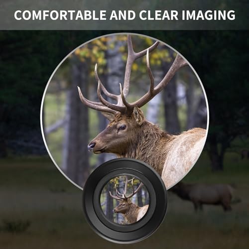 Olimt extra low dispersion glass monocular being held in one hand to demonstrate its compact scale.