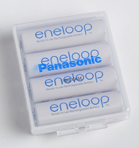 Panasonic Eneloop plastic battery organizers packed as a set of two.