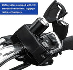 Side profile view of Kvaey universal motorcycle security lock
