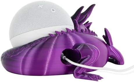 Lifestyle shot of dragon stand on a bookshelf with home decor