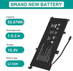 Fancy Buying replacement notebook battery back view displaying technical specifications and safety certifications.