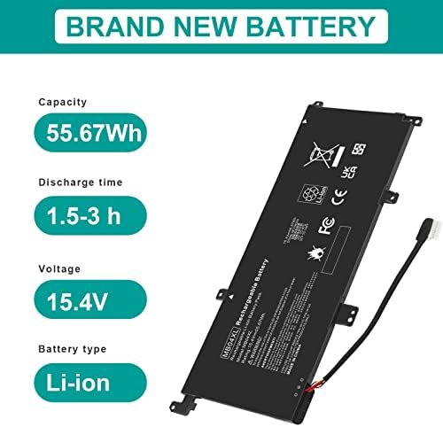 Fancy Buying replacement notebook battery back view displaying technical specifications and safety certifications.