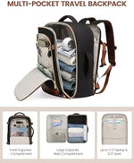 LOVEVOOK waterproof weekender backpack showcasing gold-tone zippers and side pocket details