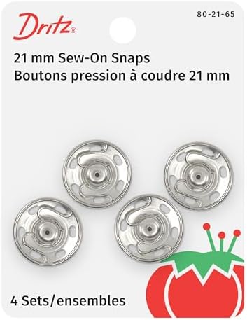Dritz(R) Sew-On Snaps (Size 10) - Nickel - Image 2