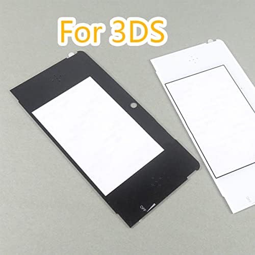Vanjunn 3DS display replacement faceplate showing adhesive backing side for easy installation.