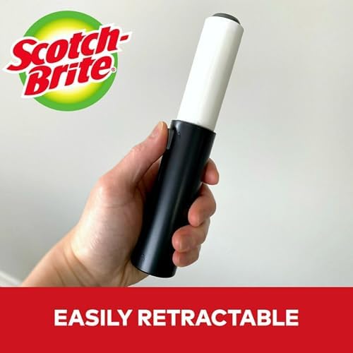 Scotch-Brite portable lint tool with protective cover extended