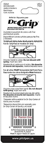 Pilot 77227 Black Medium Point Retractable Ball Point Refills 2 Count - Image 5