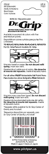 Pilot 77227 Black Medium Point Retractable Ball Point Refills 2 Count - Image 5
