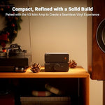 Fosi Audio Box X5 packaging contents including the 16V power adapter and user setup manual