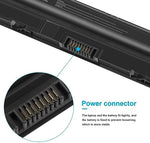Fancy Buying four cell replacement battery displaying rear product serial numbers