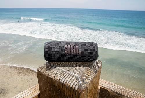 JBL Flip 6 black wireless speaker top control panel