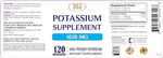 Health Lfe Potassium Bicarbonate bottle showcasing vegetarian capsule disclosure