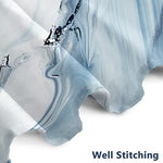 Close-up of the waterproof abstract ombre marble ink pattern on the fabric