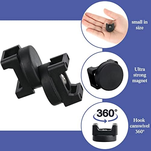 Yookeer heavy duty magnetic cable clips attached to a metal shelf organizing thick electrical appliance wires
