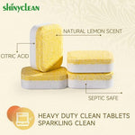Shinyclean heavy duty cleaning tablets box side profile