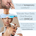 Omicle gum care gel tube with silicone massager tool