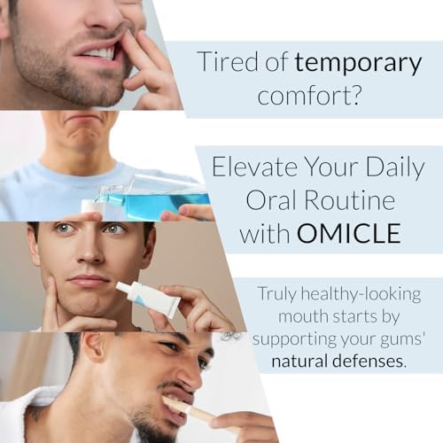 Omicle gum care gel tube with silicone massager tool