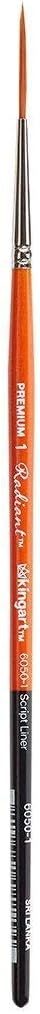 Kingart Radiant 6050-1 script liner brush front view artistic tool