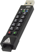 Apricorn Aegis Secure Key 3 NX close-up of LED indicator lights