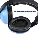 Soft padded ear cups for baby noise reduction