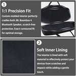 Co2CREA heavy duty travel case side profile with adjustable shoulder strap attached to secure buckles