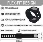 4PCS Adjustable Magnetic Cigar Holder for Golf Carts & Outdoor Use (Black) - Image 5