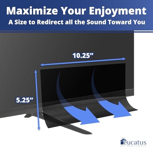 EUCATUS BEST PRODUCTS & GIFTS TV Speaker Passive Amplifier Set: Redirect Home Theater Sound Toward You, Not The Floor. Improve Sound Clarity. Great for Moms, Dads, Audiophiles, Seniors - Image 4